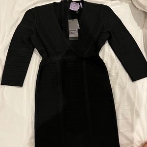 Herve leger black dress
